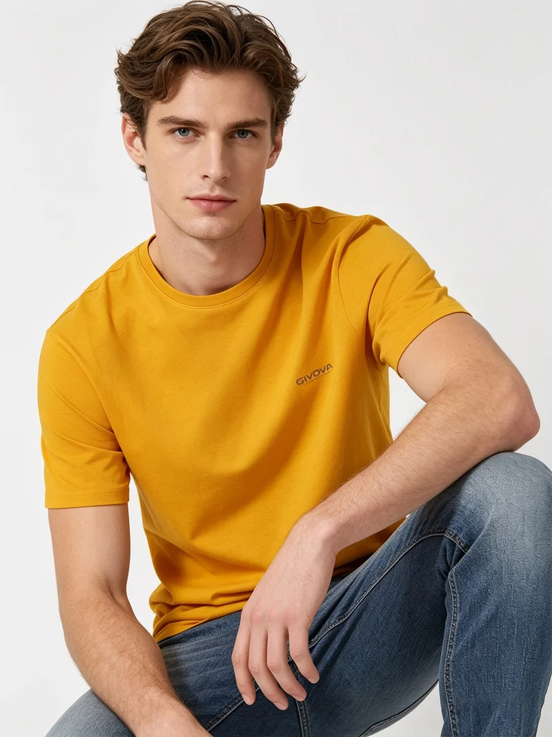 T-shirt intima manica corta uomo - senape