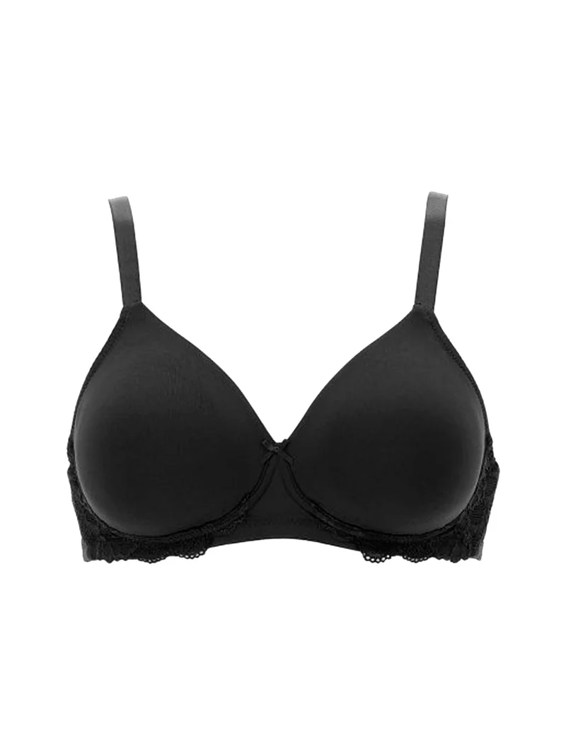 260 Reggiseno sfoderato in pizzo COPPA C - nero