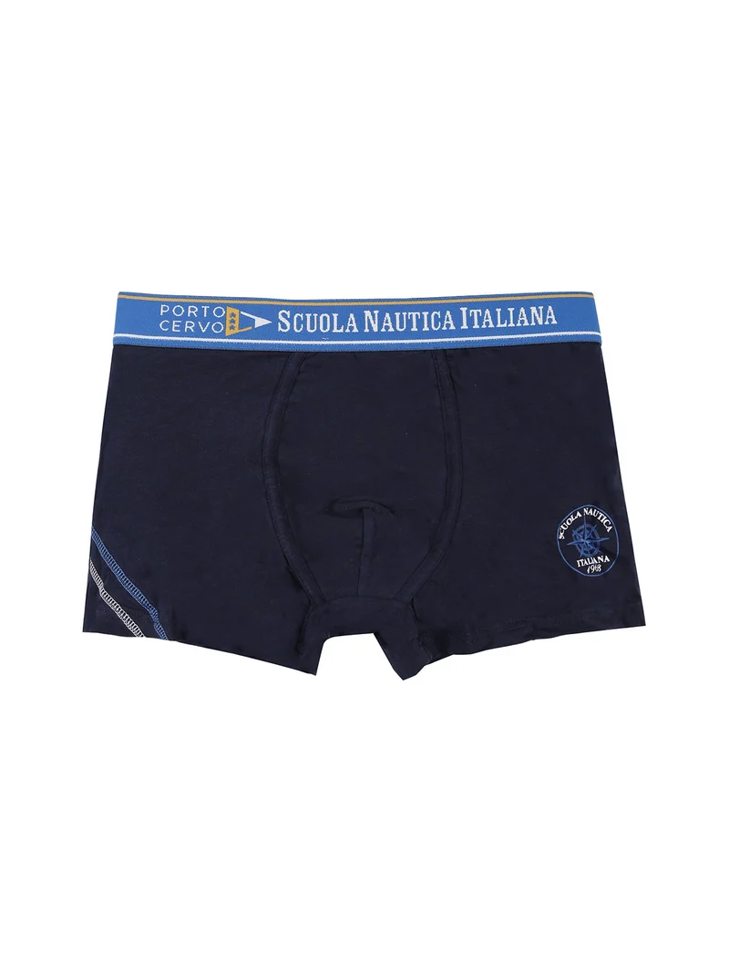 Boxer da uomo in cotone - blu scuro