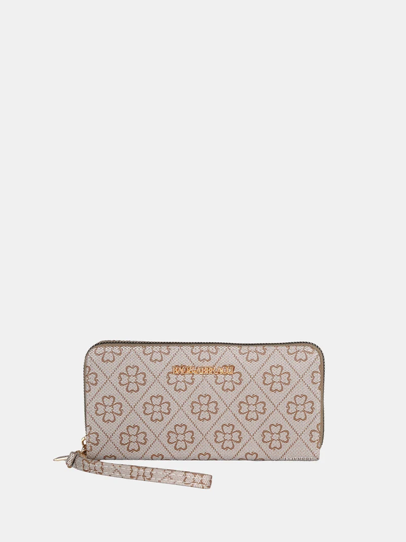 Portafoglio da donna con zip - taupe