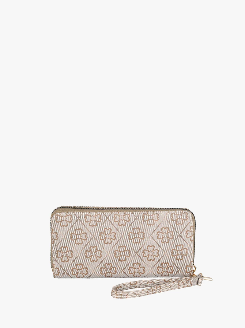 Portafoglio da donna con zip - taupe