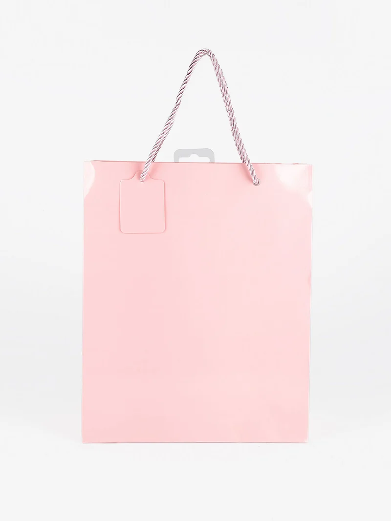 Sacchetto regalo medio 32 x 26 x10 cm - rosa