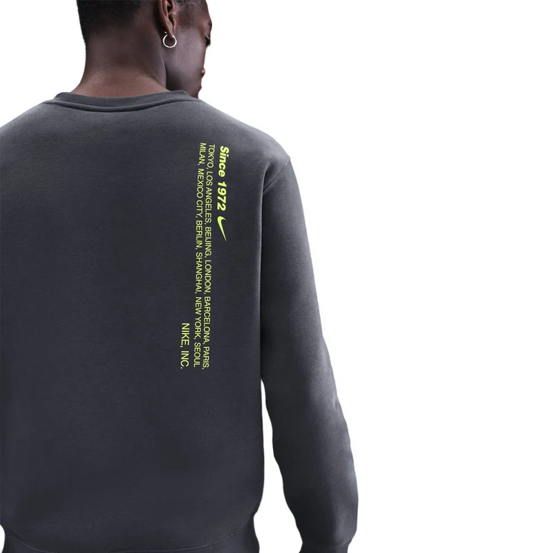 NIKE Club BB Crew Sweatshirt Herren Midweight Fleece