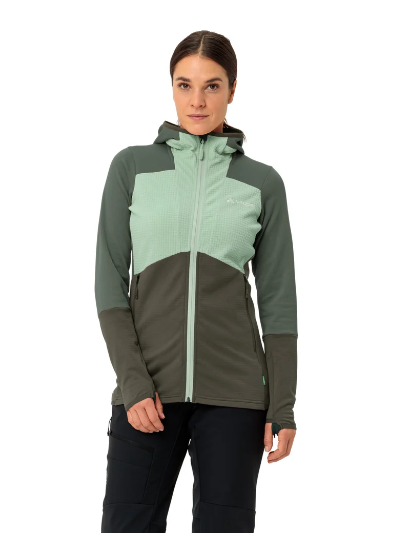VAUDE Wo Monviso Hooded Grid Fleece Jacke Damen
