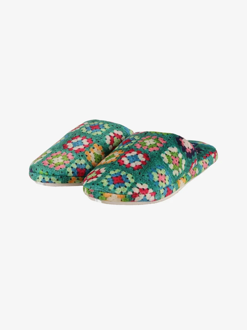 Pantofole donna invernali - verde