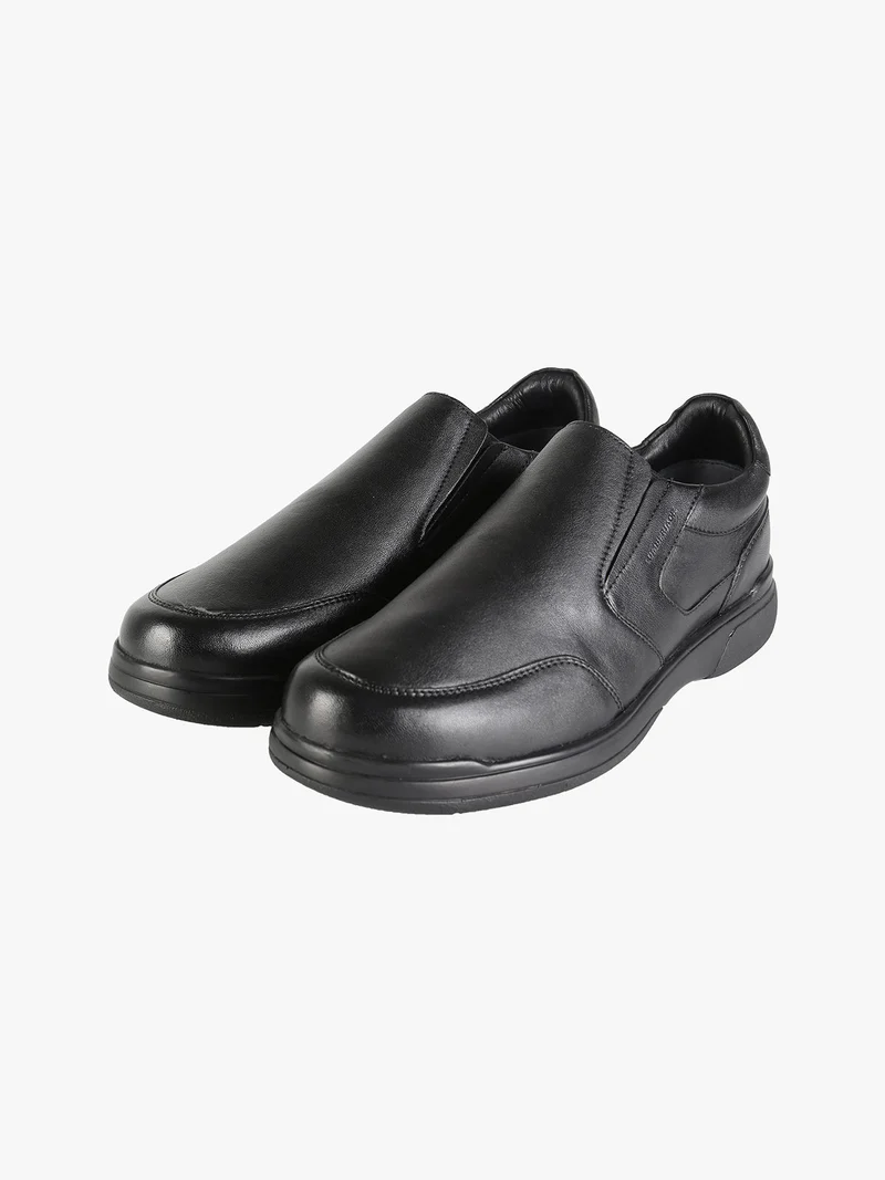 DORIANO Scarpe in pelle slip on da uomo - nero
