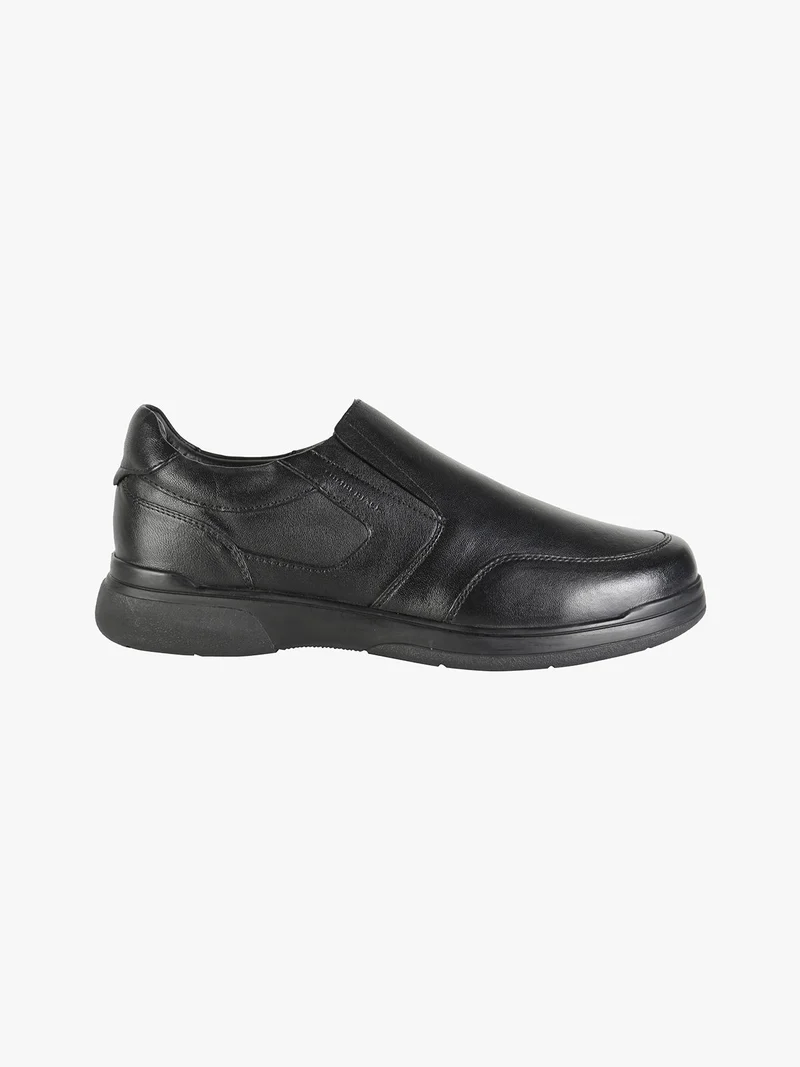 DORIANO Scarpe in pelle slip on da uomo - nero