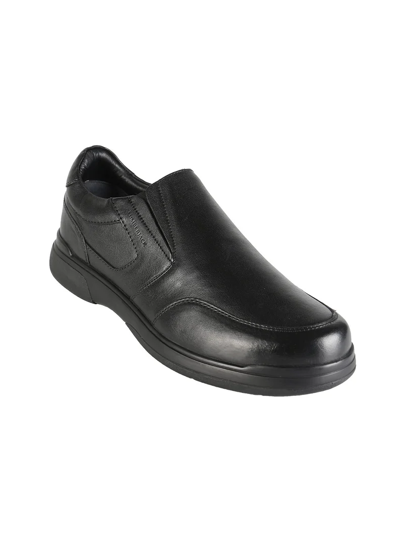DORIANO Scarpe in pelle slip on da uomo - nero