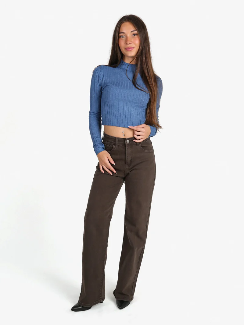 Maglia donna lupetto - jeans