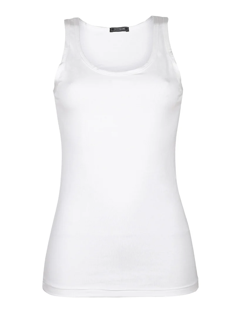 Canotta intima donna a spalla larga - bianco