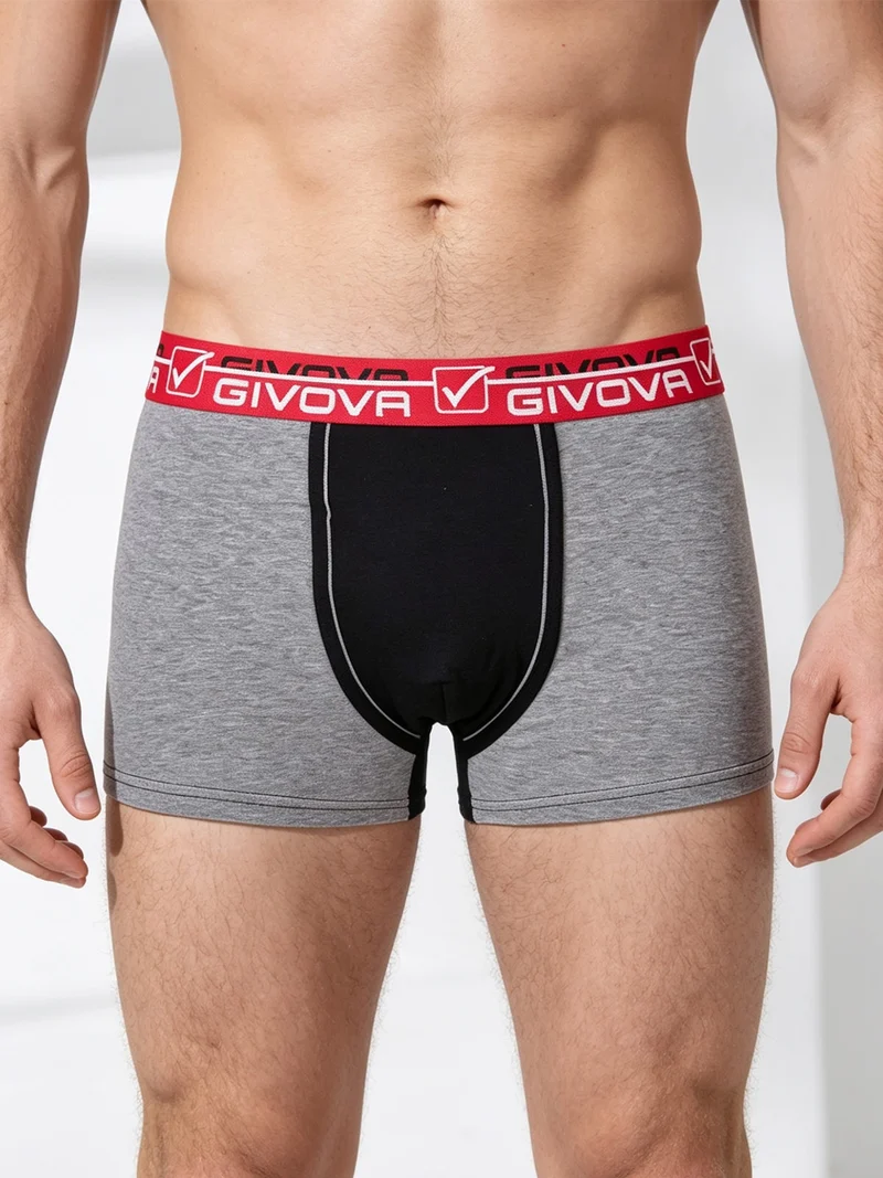 Boxer uomo in cotone bielastico - nero