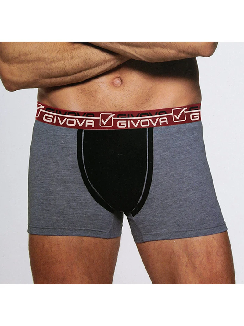 Boxer uomo in cotone bielastico - nero