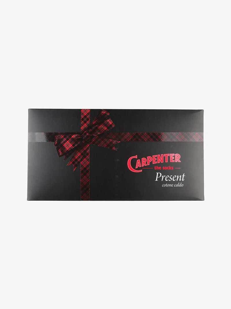 Confezione regalo con 3 paia di calze lunghe da uomo - blu scuro