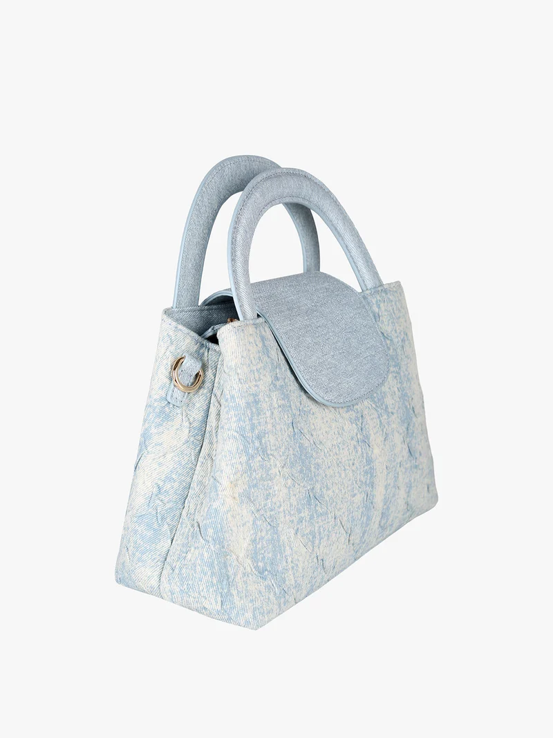 Borsa donna a mano in jeans - azzurro