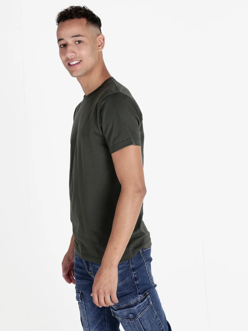 T-shirt uomo in cotone - militare
