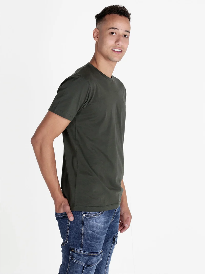 T-shirt uomo in cotone - militare