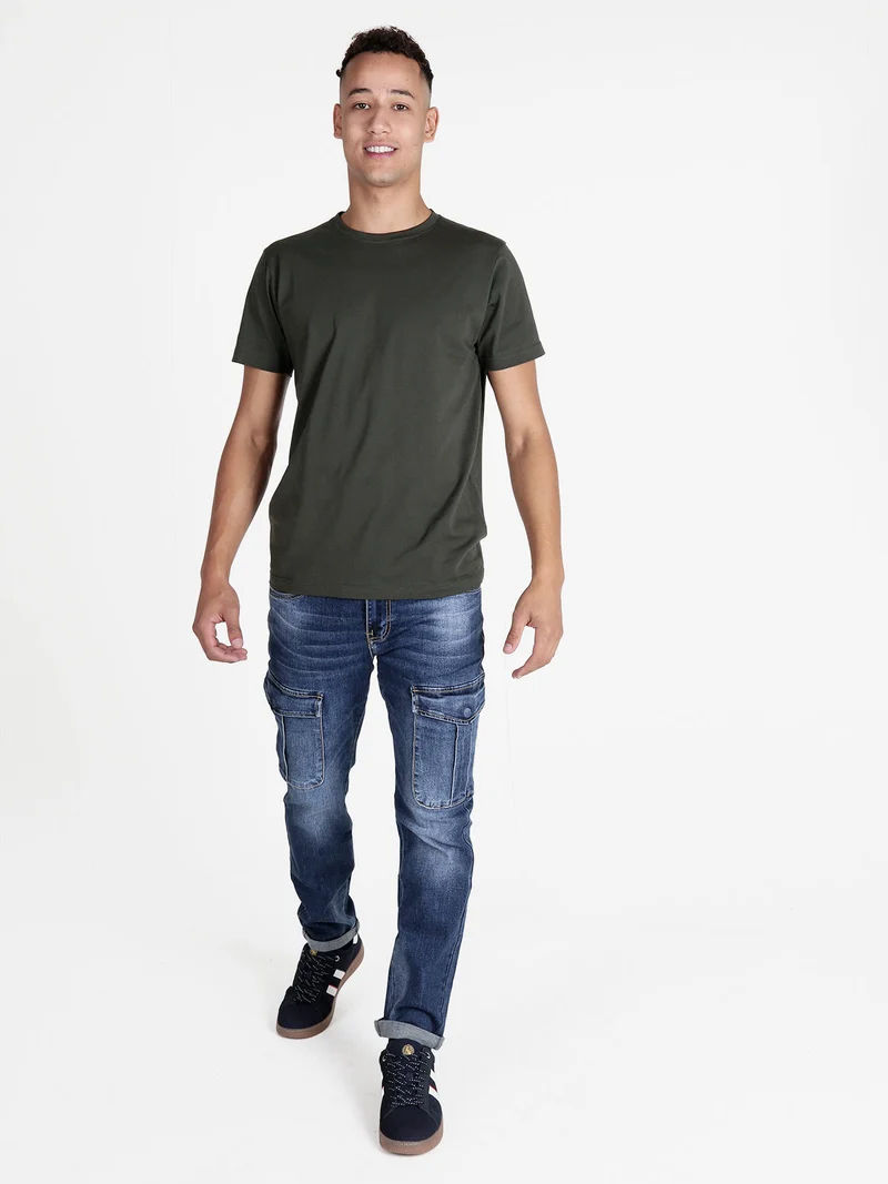 T-shirt uomo in cotone - militare