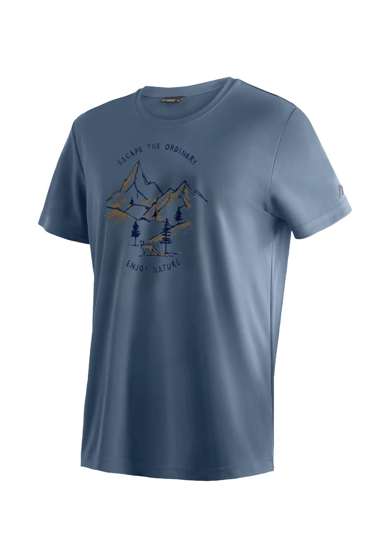 Maier Sports Dieter Print Outdoor-Shirt schnelltrocknend