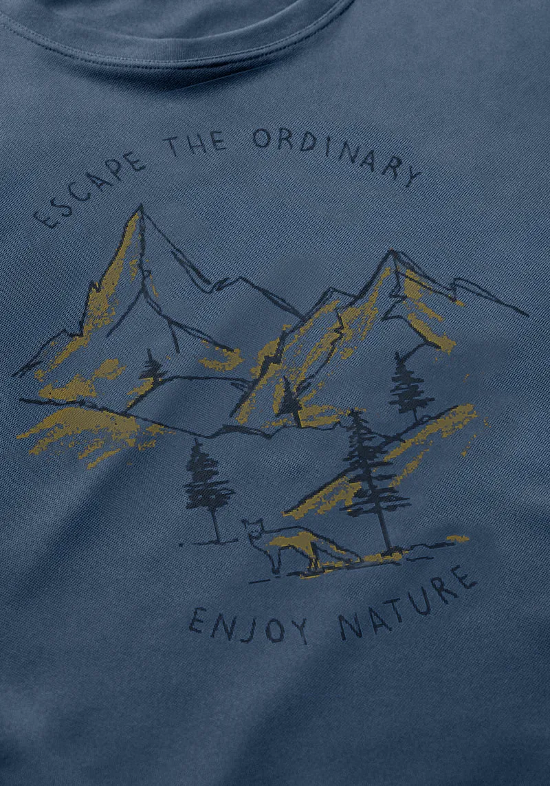 Maier Sports Dieter Print Outdoor-Shirt schnelltrocknend
