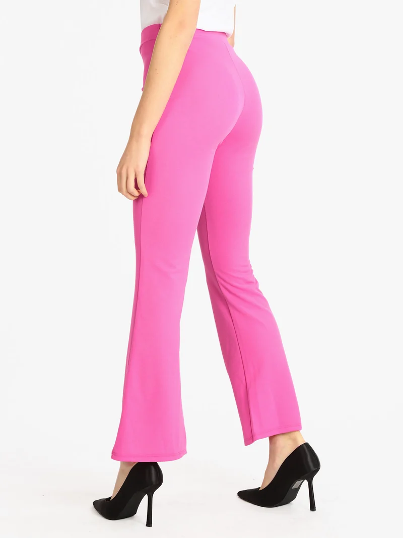 Pantaloni svasati donna - fucsia