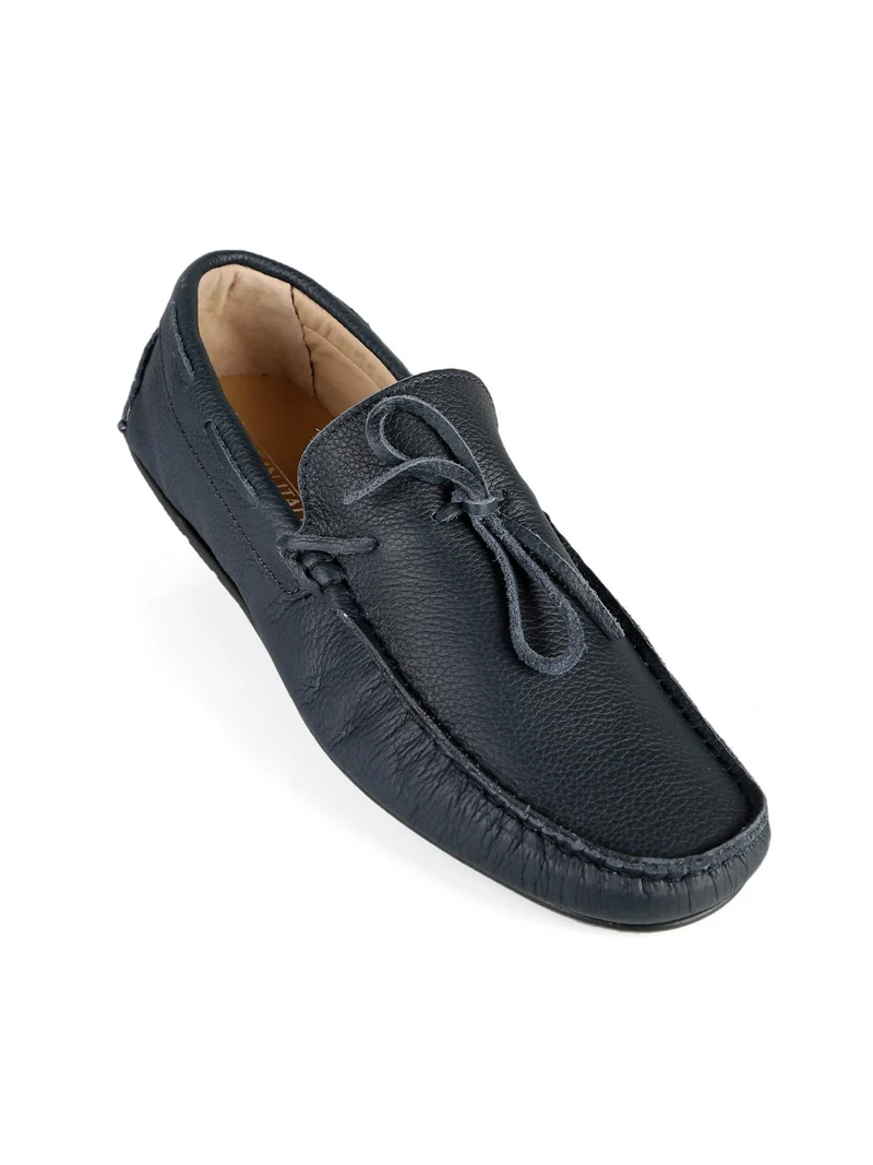 Mocassini in pelle da uomo - blu