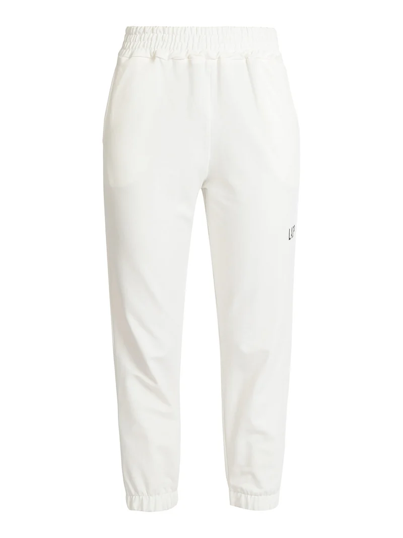Pantaloni sportivi in felpa donna - bianco