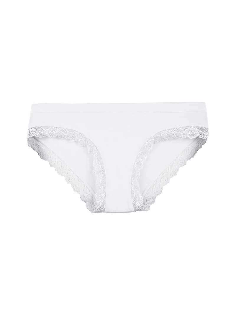 Slip donna in cotone - bianco