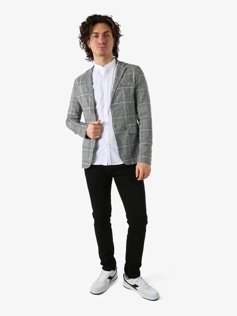 Blazer da uomo in pied de poule - multicolore