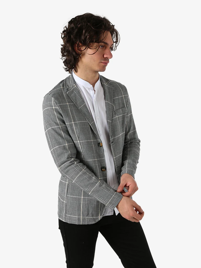 Blazer da uomo in pied de poule - multicolore