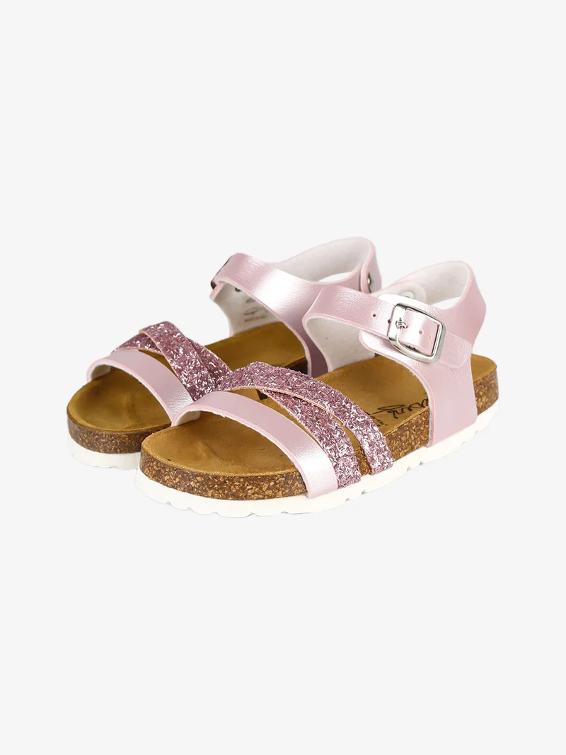 Sandali da bambina con cinturino alla caviglia - rosa