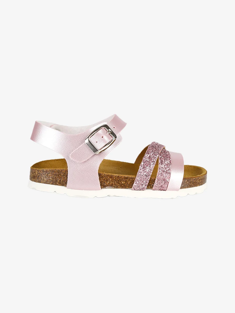 Sandali da bambina con cinturino alla caviglia - rosa