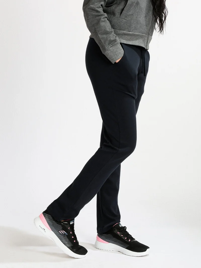 Pantaloni sportivi donna in cotone - blu scuro