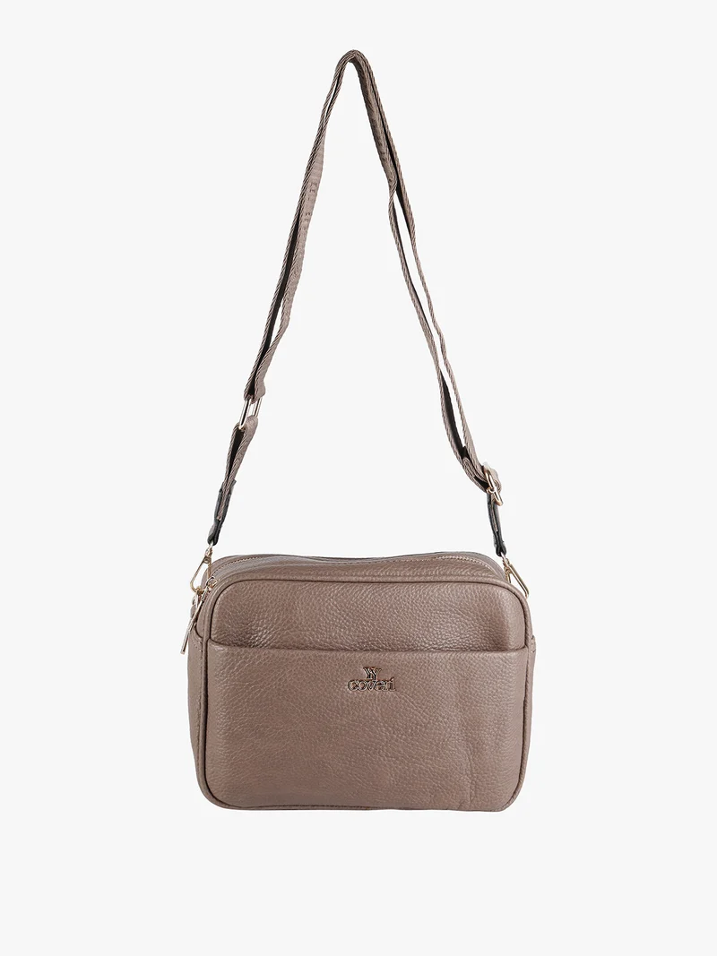 Borsetta a tracolla profonda - taupe