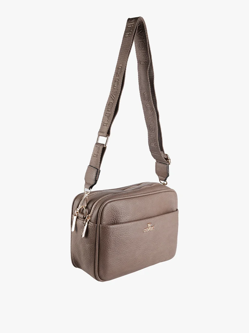 Borsetta a tracolla profonda - taupe