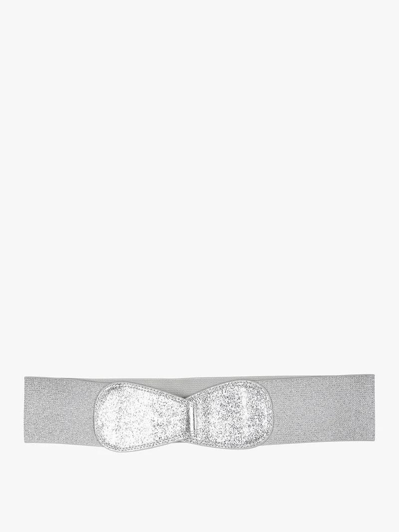 Cintura elastica da donna - argento