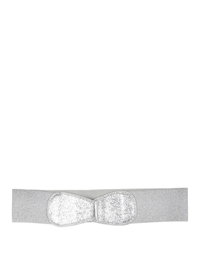 Cintura elastica da donna - argento