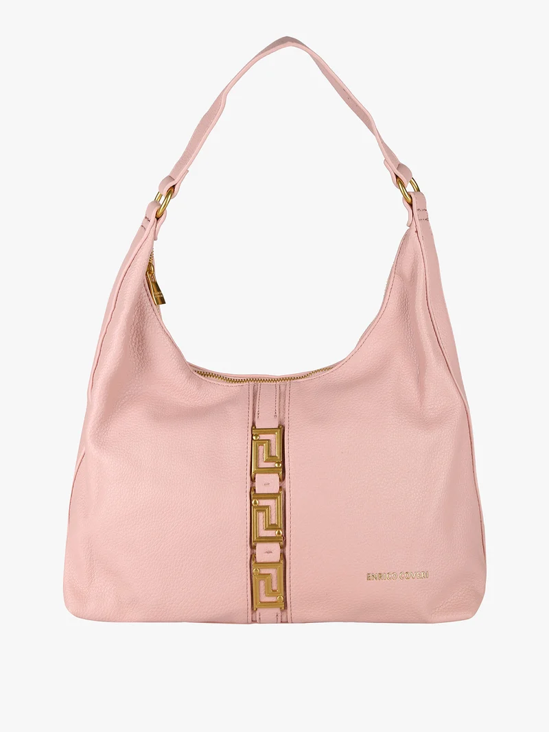 Borsa a spalla da donna in ecopelle - rosa