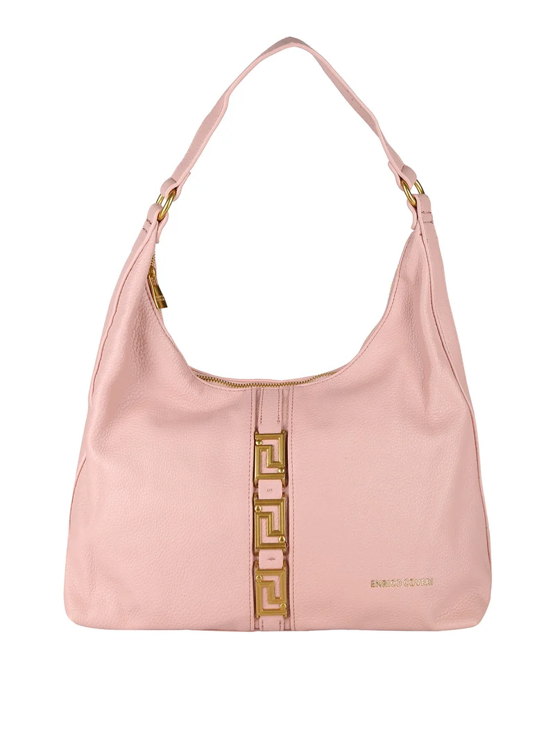 Borsa a spalla da donna in ecopelle - rosa