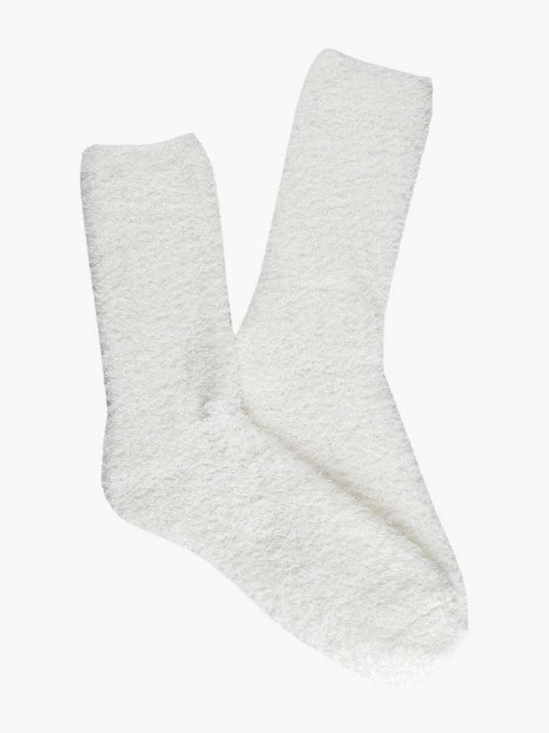Calze donna in lurex - bianco