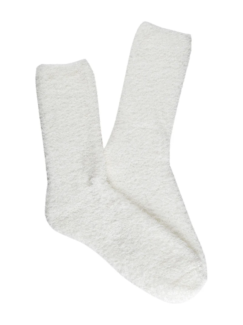 Calze donna in lurex - bianco