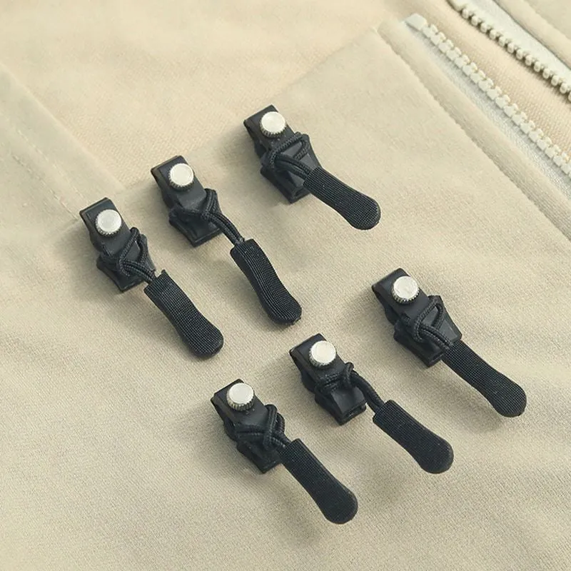 Abnehmbare Reißverschlusszieher 6er-Set | Universelle Ersatz-Zipper für Jacken, Taschen und Rucksäcke