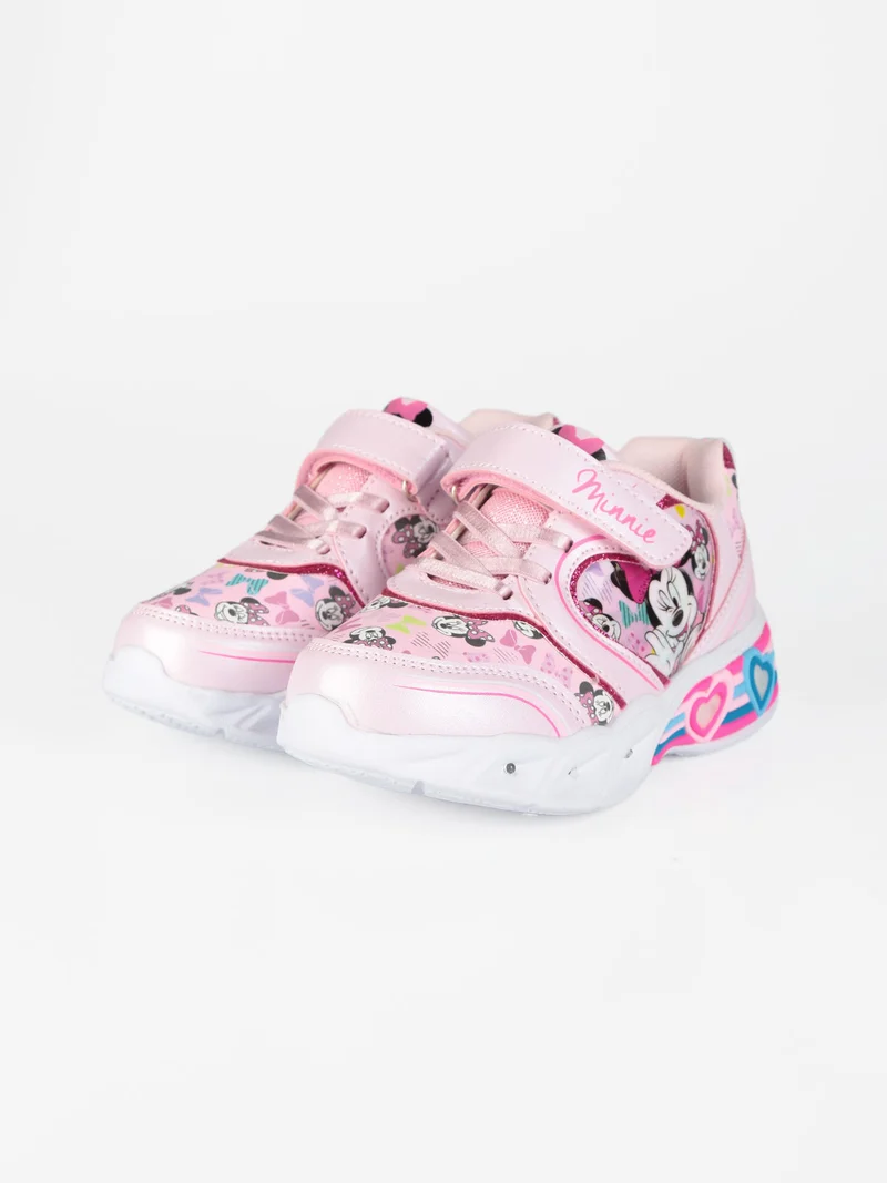 Minnie Sneakers da bambina con luci - rosa