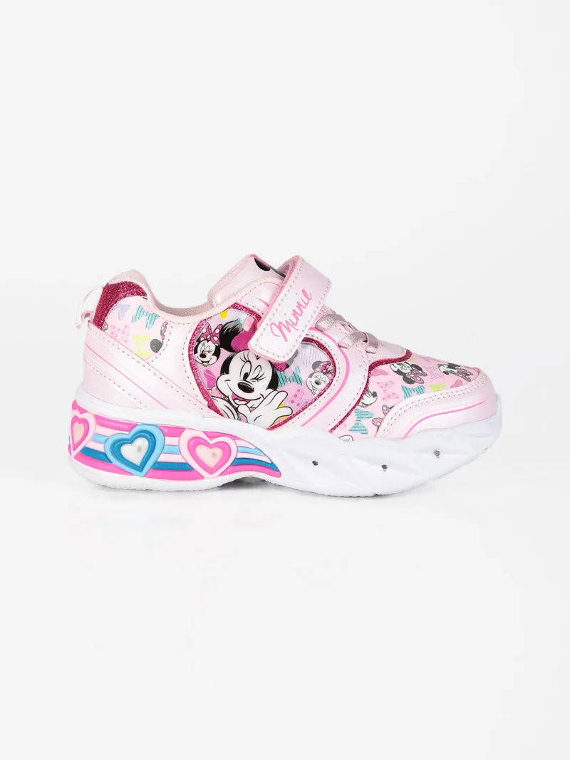 Minnie Sneakers da bambina con luci - rosa