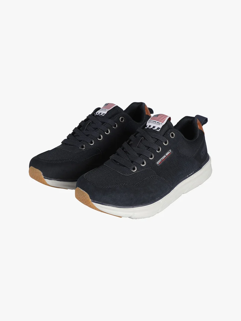 Sneakers stringate da uomo - blu scuro