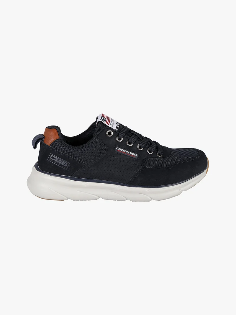 Sneakers stringate da uomo - blu scuro