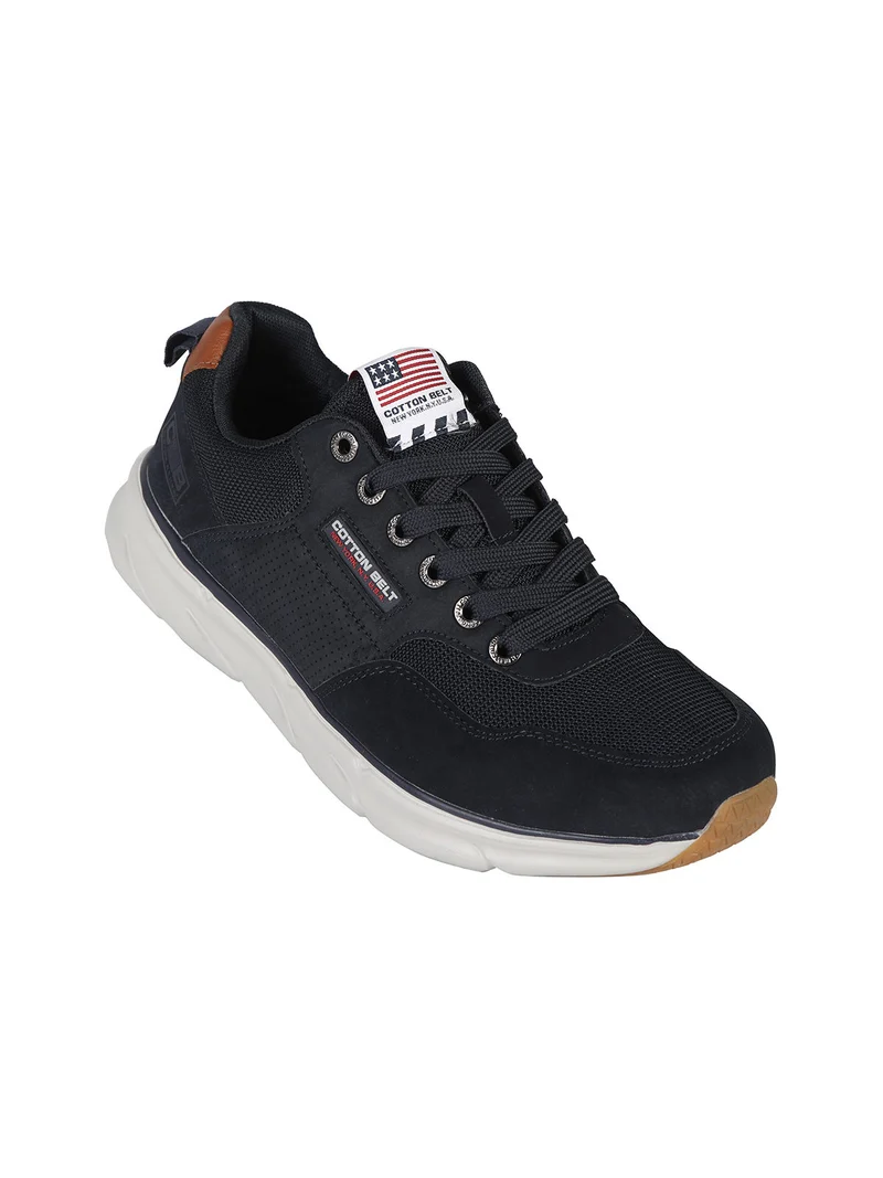 Sneakers stringate da uomo - blu scuro