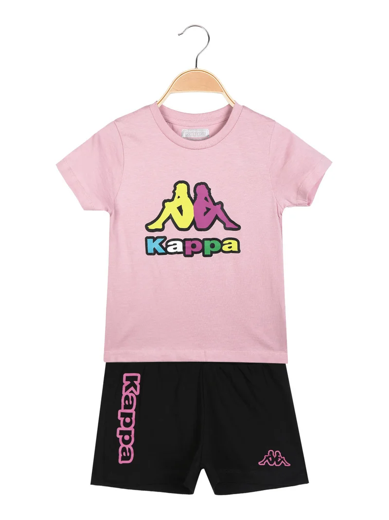 Completo corto sportivo 2 pezzi da bambina - rosa