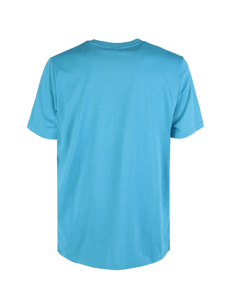 T-shirt uomo in cotone manica corta - turchese