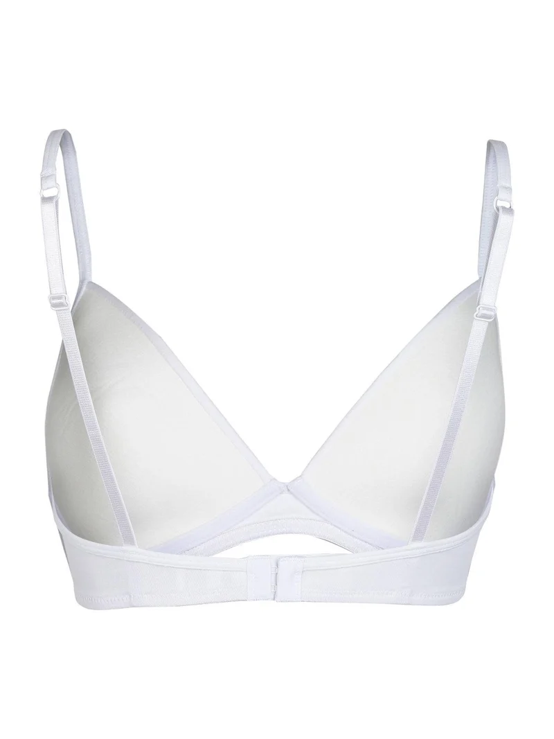 Reggiseno a triangolo in cotone BRIO coppa B - bianco