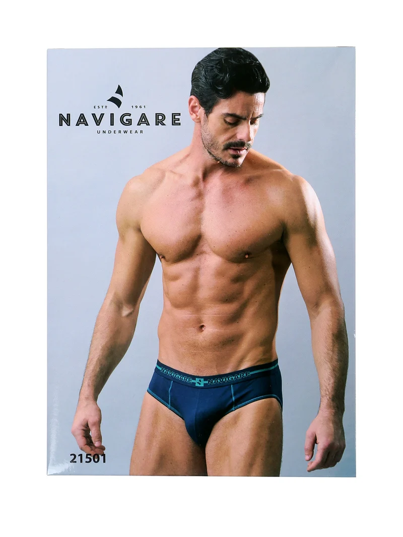 Slip uomo in cotone jersey - blu scuro